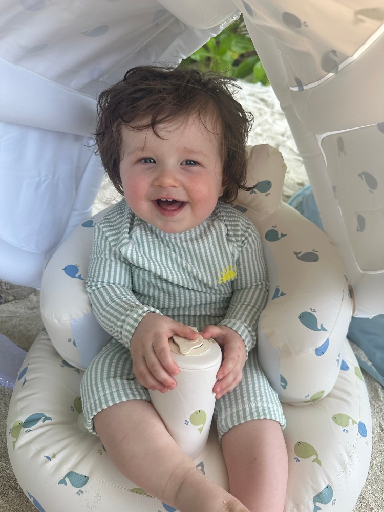 baby in the Maldives 